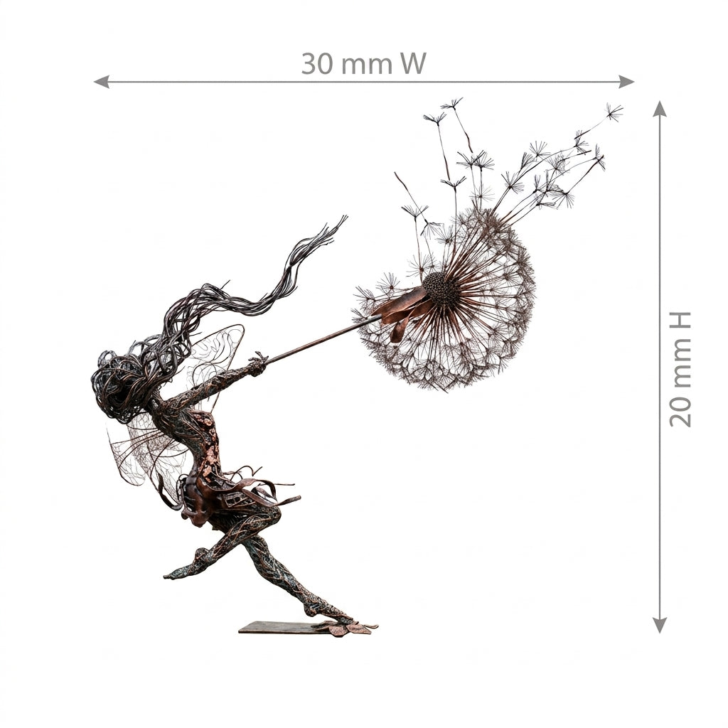 Garden Fairy Metal Silhouette